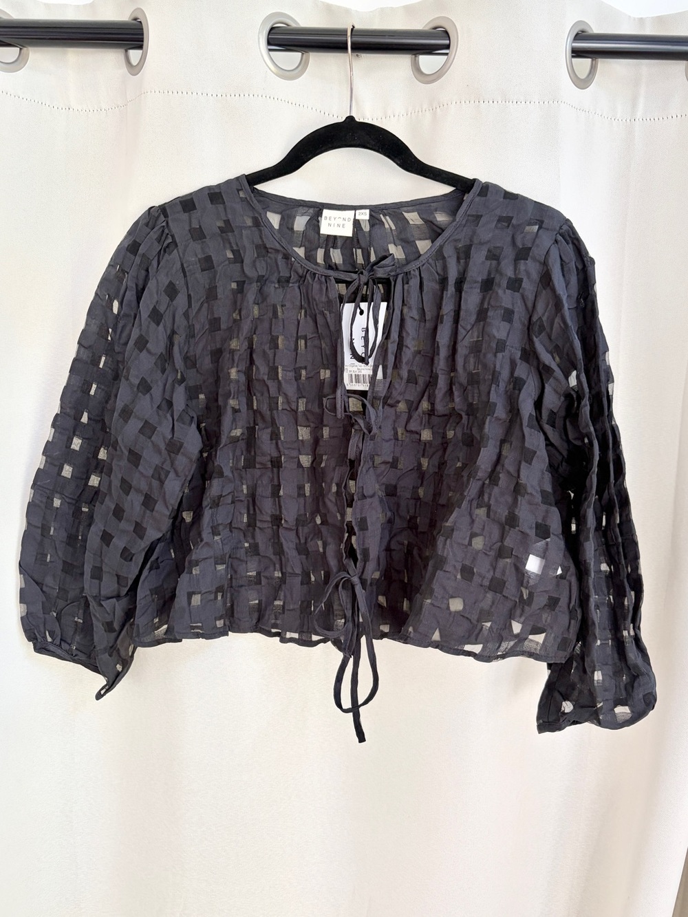 Beyond Nine Fleur Organza Top Size 2XS